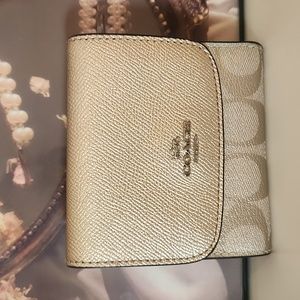 Gold Coach Wallet